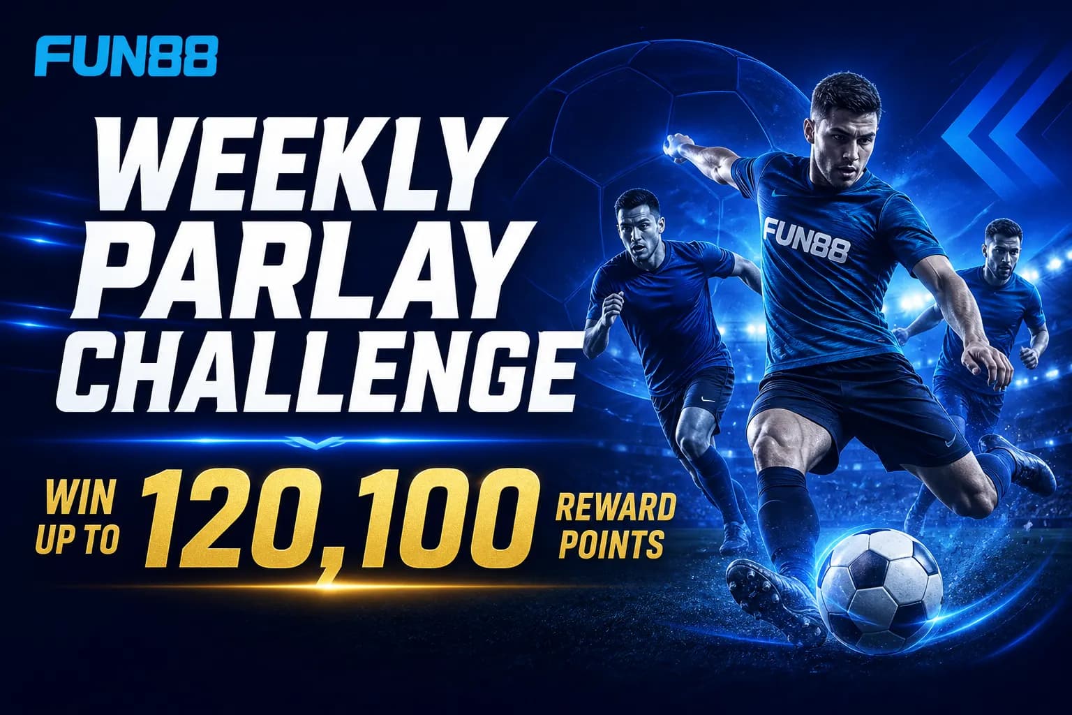 Weekly Parlay Challenge — Up to 120,100 reward points