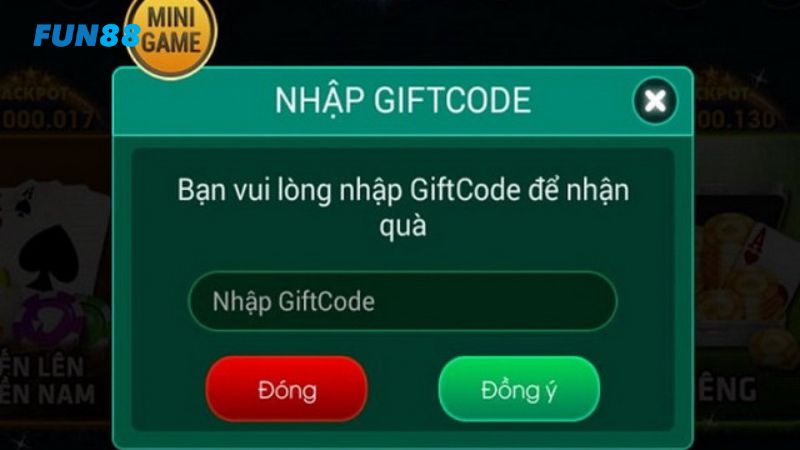 Cách sử dụng giftcode Tiến Lên Miền Nam